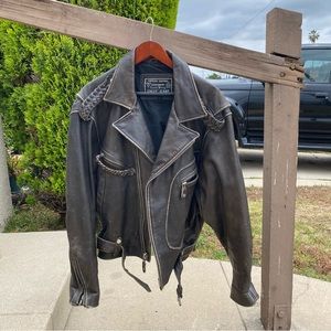 vintage guess motorcycle jacket